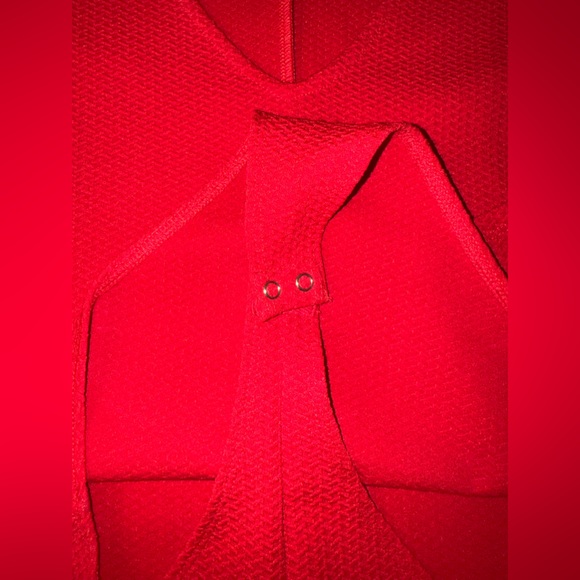 Women’s Forever 21 Long Sleeved Red Bodysuit, NWOT, Sz XL - Picture 4 of 4